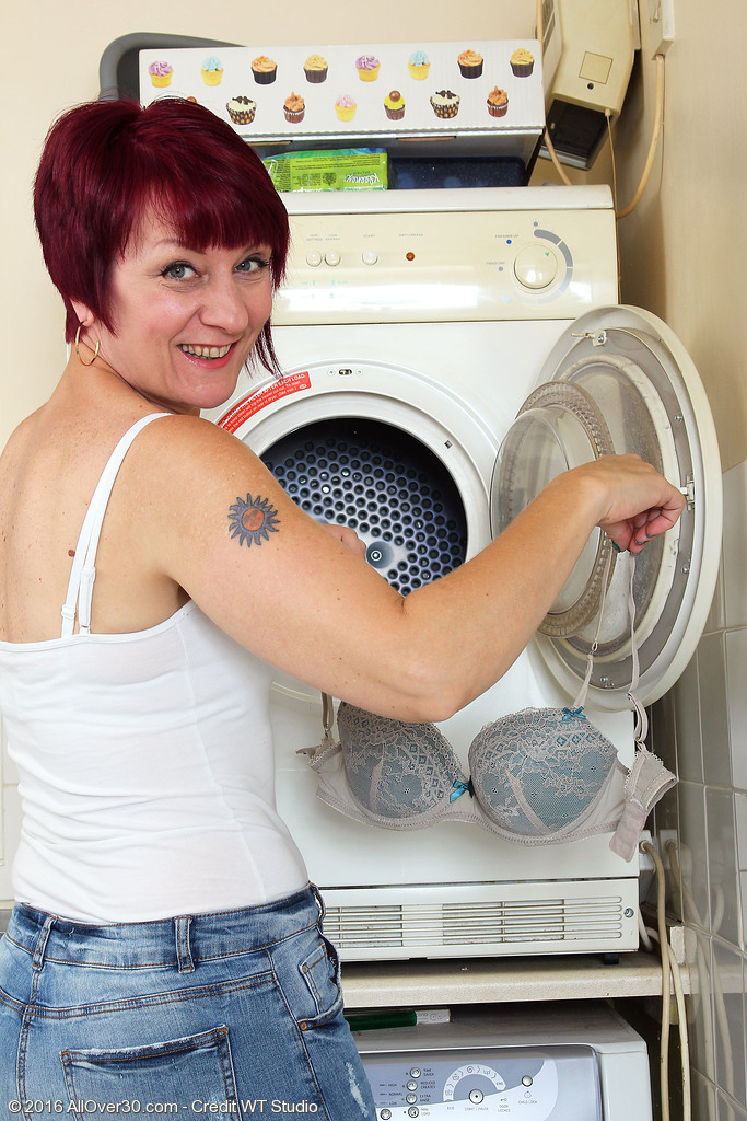 Penny Brooks Doing Her Laundry